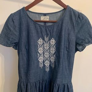 “Levi’s” embroidered denim dress